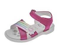 Chicco Fille Sandales À Double Velcro Fuchsia, Confortables, Légères, Flexibles et Transpirantes