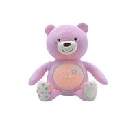 Chicco First Dreams Baby Bear Ours en Peluche Musical, Veilleuse Lumineuse pour Bébés avec Effets Lumineux et Mélodies Relaxantes - Jouets Bébé 0+ Mois - Rose