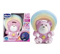 Chicco Veilleuse projecteur musicale Ourson Arc-en-ciel Rose