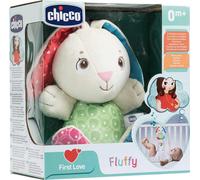 Chicco First Love Fluffy lapin boîte à musique, horloge de jeu, boîte à musique pour enfant, boîte à sommeil, jouet, 7930000000