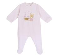 Chicco, Grenouillère Bébé Fille, en Tissu Doux et Léger, avec Ouverture Pratique au Dos et Entre Jambes, Idéale pour le Printemps et l'Automne, Designed in Italy, Vêtements Bébé 0-24 Mois