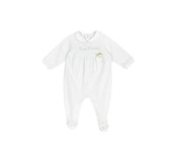 Chicco, Grenouillère Bébé Fille, Grenouillère en Coton Doux et Léger, avec Ouverture Dorsale Pratique et Entre Jambe, Conçue en Italie, Vêtements Bébé Fille 0-24 Mois, Blanc, 12 mois