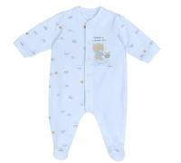 Chicco, Grenouillère pour Bébé en Coton Doux et Léger, avec Ouverture Frontale et Entrejambe Confortable, Conçu en Italie, Vêtements Bébé 0-24 Mois, Bleu clair, 6 mois