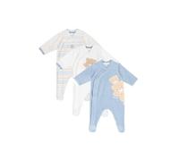 Chicco, Grenouillères Bébé Garçon et Fille, Lot de 3 Grenouillères en Douce Velours avec Pieds, Idées Cadeaux Naissance, Vêtements Bébé 0-24 Mois, Designed in Italy