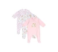 Chicco, Grenouillères Bébé, Lot de 3 Grenouillères en 100% Coton avec Pieds et Ouverture Pratique, Vêtements Bébé 0-3 Mois, Idée Cadeau Naissance