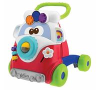 Chicco Happy Hippie 2 en 1 Trotteur Bébé Premiers Pas avec Centre d'Activité, Pousseur avec 4 Grandes Roues, Cadeau pour Garçons et Filles - Jouet Éducatif pour Enfants de 9 à 24 Mois
