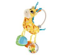 Chicco Hochet d'Activités Girafe, hochet en forme de girafe mignonne avec plusieurs textures douces, facile à saisir, plein d'activités manuelles, Jouets pour enfants 3-24 mois