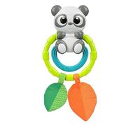 Chicco Hochet Panda, avec anneaux en plastique souple pour la dentition de bébé, facile à prendre en main, encourage le développement de l'activité manuelle et visuelle, jouets pour bébé 0-18 mois