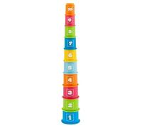 Chicco Jeu de gobelets empilables, Jeu de Formes et d'assemblage, Jeu pour bébé