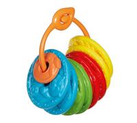 Chicco Jeux Les Boules de la Forêt, Mouvement Classique-Jeu Plates, 8 Boules et 1 Embout-avec Anneau pour Le Transport, Forme ergonomique, Stimule la coordination, 2 à 5 Ans, Multicolore