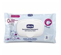 Chicco Lingettes douces Chicco pour bébés, lingettes multifonctionnelles, 1 paquet de 72 lingettes désinfectantes, sans alcool ni parfum, pour peaux sensibles (le paquet peut varier)