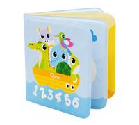 Chicco Livre de bain pour bébés — plastique souple, se colore à l'eau, apprend chiffres, 6–36 mois
