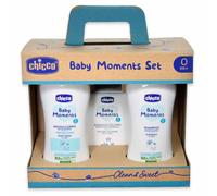 Chicco Lot Baby Moments Everyday Cuddles Azur Bébé Soins Corps Cadeau