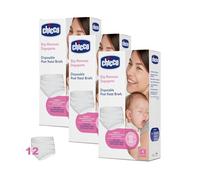 Chicco Lot de 12 culottes jetables après l'accouchement en maille élastique, douces et confortables, taille unique, 3 paquets de 4 pièces, culottes absorbantes post-partum
