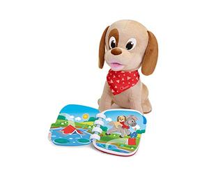 Chicco Lucky le Chien et son Histoire, Chien Interactif Parlant, Jouets Educatifs pour Bébés et Enfants avec Livre Interactif et Illustré