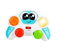 Chicco Ma Première Manette de Jeu, Jouet Parlant et Interactif, Manette Électronique Éducative Francais/Anglais, avec 2 Boutons, Effets Lumineux et 20 Sons, 2 Joysticks, 6 Mois - 3 Ans