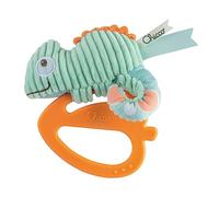 Chicco Massage-dents pour nouveau-nés, hochet Caméléon, anneau en plastique souple, pour soulager les douleurs liées à la poussée dentaire, dentition des nouveau-nés, jeux pour enfants 3-18 mois