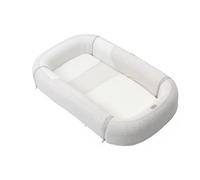 Chicco Mommy Pod 3en1, réducteur de lit pour bébé, 81 cm x 49 cm, nid pour bébé, 0-3 mois pour dormir, 0-8 mois pour le temps sur le ventre, revêtement en coton biologique, lavable en machine, Beige