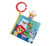 Chicco Mon Livre Des Animaux Sauvages, Livre Sensoriel pour Enfants, Première Peluche, en Tissu Doux avec de Nombreuses Activités et Marionnette à Doigt, pour Nouveau-Nés et Enfants, 3 Mois - 2 Ans