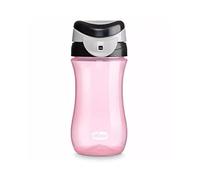 Chicco Mug de voyage pour enfant de 2 ans, ouverture pratique, bec intégré, bouchon hermétique, facile à transporter, capacité 350 ml, rose