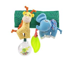 Chicco, multiples jeux pour poussette GILBY & ELI, Jouet pour poussette avec doudou, anneau de dentition, balles - Jouets pour bébés et enfants en bas âge 6 Mois - 3 Ans