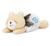 Chicco My Sweet Doudou Ours en Peluche Doux en Velours, Sachet de sel à réchauffer au Micro-Ondes, à Placer sur Le Ventre de l'enfant, la Chaleur Aide à Calmer Les coliques, 0M+