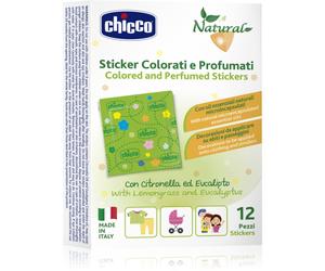 Chicco Natural Colored and Perfumed Stickers autocollants anti-insectes 3 y+ 12 pcs