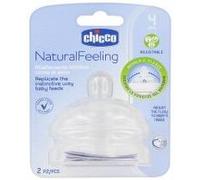 Chicco Natural Feeling 2 Tétines Débit Variable 4 Mois et + - Boîte 2 tétines