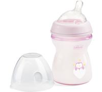 Chicco Biberon Natural Feeling 2M+ Anti-colique tétine silicone flux moyen 250 ml Rose