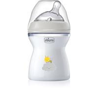 Chicco Biberon Natural Feeling Anti-colique 2M Plus 250ml Tétine Silicone Flux Moyen Neutre