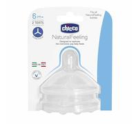 Chicco NaturalFeeling Tétine Fast Flow 6m+ 2 unités