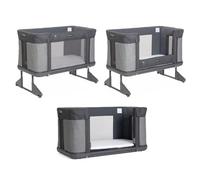 Chicco Next2Me Forever, Lit Bébé 3en1, Jusqu’à 4 Ans (22 Kg), Compatible avec Différents Lits, Berceau Bébé 3en1, Hauteur Réglable, Bonne Circulation de l'Air, 4 Roues, Matelas Inclus