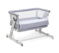 Chicco Next2Me Pop Up, Berceau Bébé, Berceau Bébé Cododo, Fermeture Compacte, Transportable Partout, Bord Ouvrable, Hauteur Réglable, Matelas et Sac de Voyage Inclus, Grey Mist