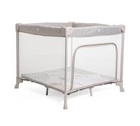 Chicco Open Box Square pour bébés et jeunes enfants de la naissance à 15 kg, parc bebe pliable et compact, avec tapis de jeu, fenêtres en maille, 4 poignées et sac de transport, gris