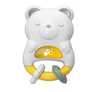 Chicco Ours Day&Night Hochet Électronique pour Nouveau-nés et Enfants avec Anneaux, Lumières, Musique et Sons, Jeux pour Enfants 0 Mois +