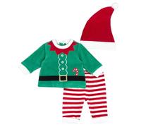 Chicco, Outfit di Natale in ciniglia, Mixte bébé, Rouge (3), 6M, Conçu en Italie