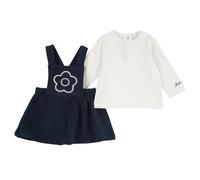Chicco, Outfit due pezzi: leggings e felpa, Bébé fille, bleu, 9M, Conçu en Italie