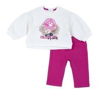Chicco, Outfit due pezzi: leggings e felpa, Bébé fille, Fuchsia (2), 1M, Conçu en Italie