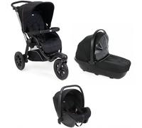 Chicco Pack Poussette Trio Activ3 Ebony + Siege Auto Kory Essential i-Size