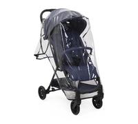 Chicco Parapluie Universel pour Poussettes, Protection Contre la Pluie et le Vent avec Fixations à Sangle, Compatible avec la Plupart des Poussettes, Transparent et Facile à Monter