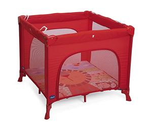 Chicco Parc Open Lit Parapluie Évolutif de Voyage pour Bébés et Enfants, Parc de Jeu avec Tapis Amovible, Fenêtres Latérales en Maille, 4 poignées et Sac de Transport, de la naissance à 15 kg