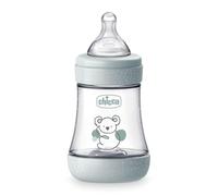 Chicco PERFECT 5 Biberon anti-coliques de 150 ml, biberon à débit lent pour 0 mois + avec tétine en silicone souple, biberon similaire au sein maternel, biberon anti-coliques pour allaitement mixte