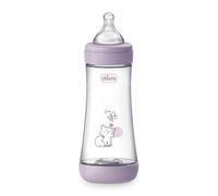 Chicco PERFECT 5 Biberon anti-coliques de 300 ml, biberon à débit rapide 4 mois + avec tétine en silicone souple, biberon similaire au sein maternel, biberon anti-coliques pour allaitement mixte