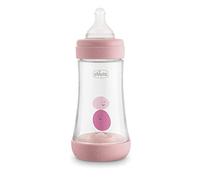 Chicco Perfect 5 Biberon Débit moyen, rose, 240 ml