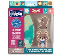 Chicco, Personnages en Bois à Collectionner, Jeu Montessori, 2 Ours, 1 Pièce de Puzzle, Découvrir l'univers My Wood Friends, Créer des Histoires, Jeu de Fille, Jeux Bébé 2+ Ans, Idée Cadeau