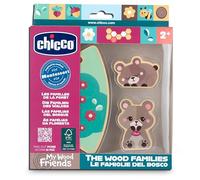 Chicco, Personnages en Bois à Collectionner, Jeu Montessori, 2 Ours, 1 Pièce de Puzzle, Découvrir l'univers My Wood Friends, Créer des Histoires, Jeu Petit garçon, Jeux Bébé 2+ Ans, Idée Cadeau
