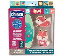 Chicco, Personnages en Bois à Collectionner, Jeu Montessori, 2 Renards, 1 Pièce de Puzzle, Découvrir l'univers My Wood Friends, Créer des Histoires, Jeu Petit garçon, Jeux Bébé 2+ Ans, Idée Cadeau