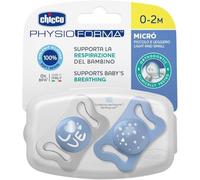 Chicco Physio Micro Sucette +0m Dragon Couronne Lot de 2