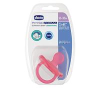 Chicco Physio Soft Sucette en Silicone, Rose, fille 12 Mois+