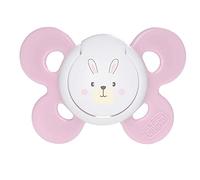 Chicco PhysioForma Comfort Tétines Bébé en Silicone, Sucette Douce et Tendre, Aide à la Respiration, Favorise le Développement de la Bouche, de 0 à 6 Mois, 1 Unité, Rose, Coloris Aléatoire